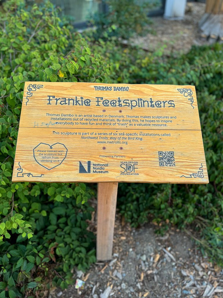 Thomas Dambo’s Frankie Feetsplitter Troll