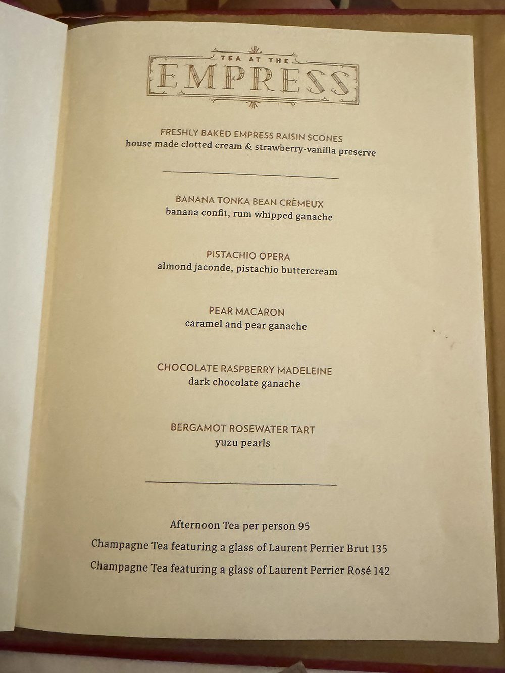 Afternoon Tea at the Fairmont Empress hotel